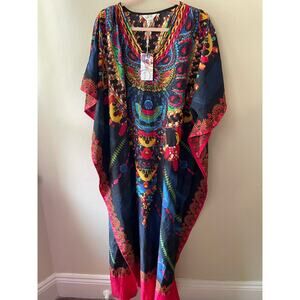Gypsie Blu Rainbow Jewel One Size Caftan